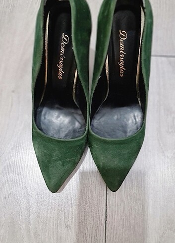 37 Beden yeşil Renk Zümrüt yeşili ayakkabı 