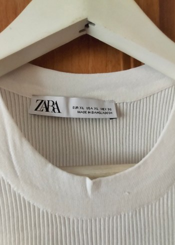 Zara Beyaz Kısa Kollu Kadın Tişört