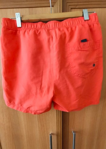 Kırmızı Erkek Baskılı Deniz Şortu - Görsel 2