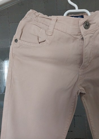 Bej çocuk Pamuk Kumaş Pantolon - Görsel 3