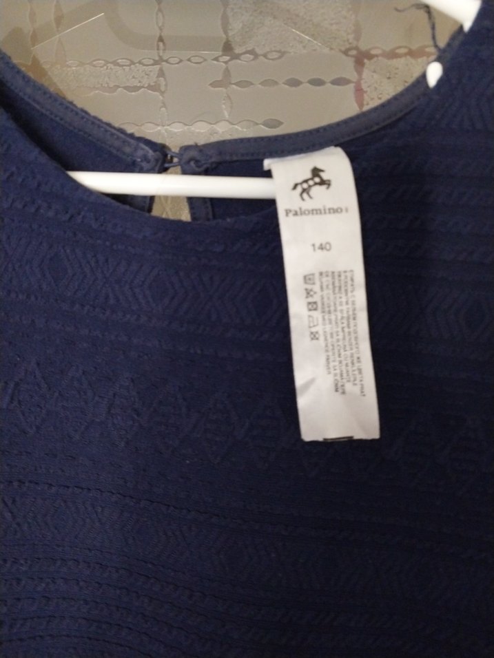 Navy Piliseli Triko Midi Elbise - Görsel 3