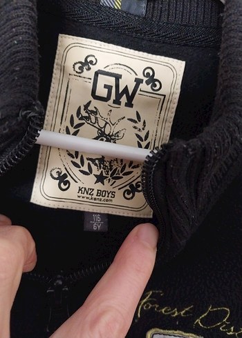 Pola Fermuarlı Siyah Sweatshirt - Görsel 3