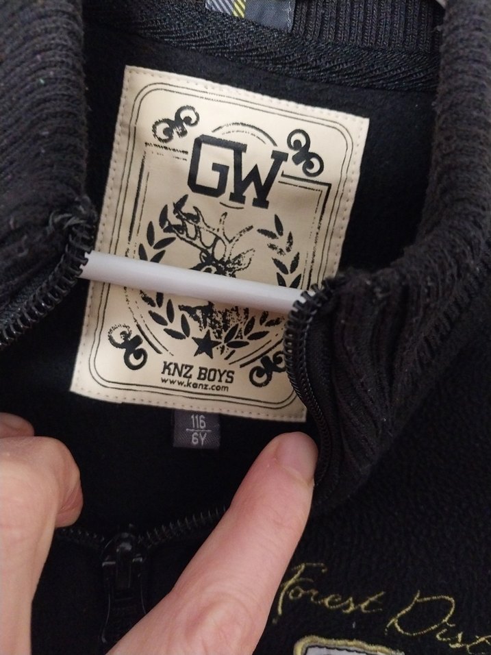 Pola Fermuarlı Siyah Sweatshirt - Görsel 3