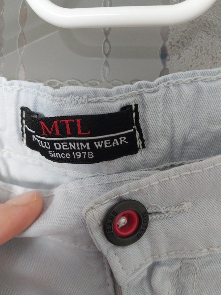 açık mavi Erkek Günlük Pantolon - Görsel 3