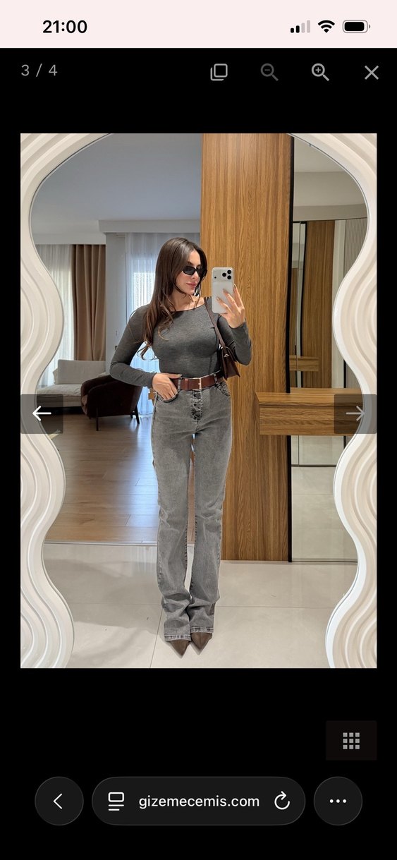 füme ispanyol jean - Görsel 3