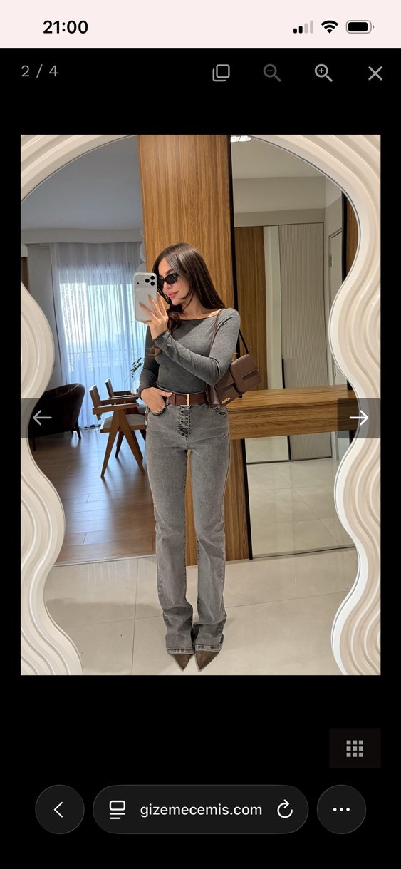 füme ispanyol jean - Görsel 2