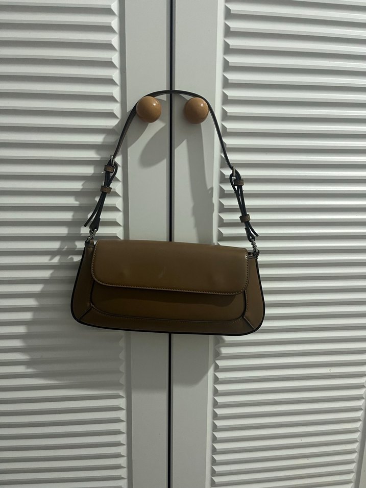 Bej Deri Kadın Çanta - Görsel 2