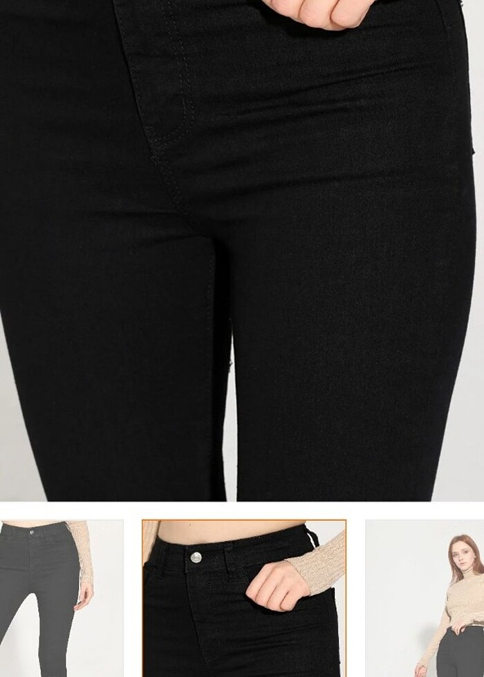 Yüksek bel jean - Görsel 2