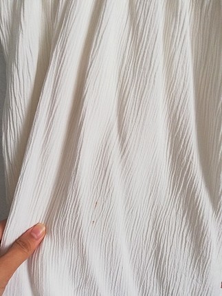 36 Beden Zara dantelli Krem Elbise