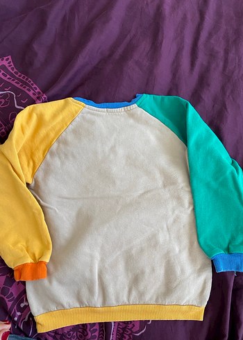 Erkek Çocuk Renkli Baskılı Sweatshirt ve Sarı Eşofman - Görsel 3