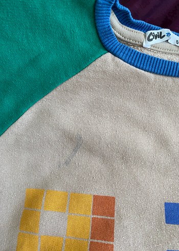 Erkek Çocuk Renkli Baskılı Sweatshirt ve Sarı Eşofman - Görsel 5