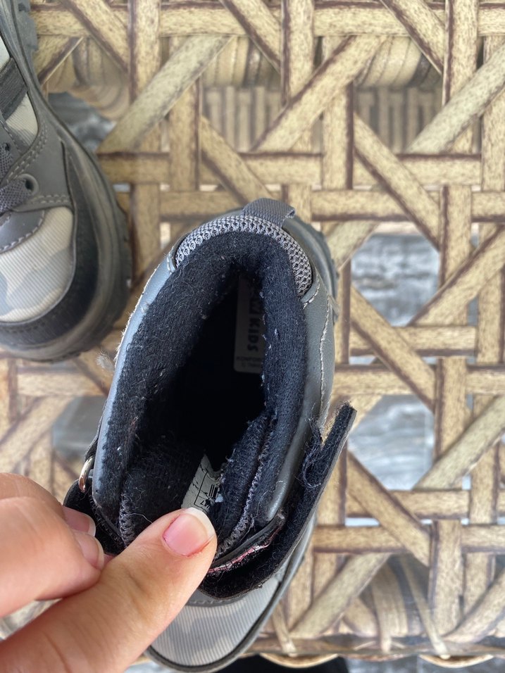 Gri Kamuflaj Desenli Erkek Çocuk Bot - Görsel 4