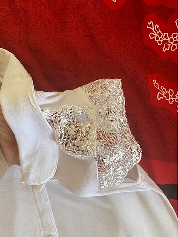 Gömlek detaylı bluz - Görsel 5