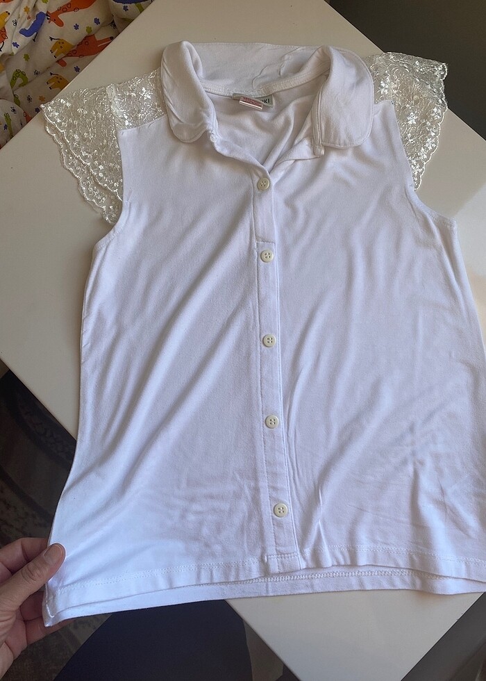 Gömlek detaylı bluz - Görsel 2