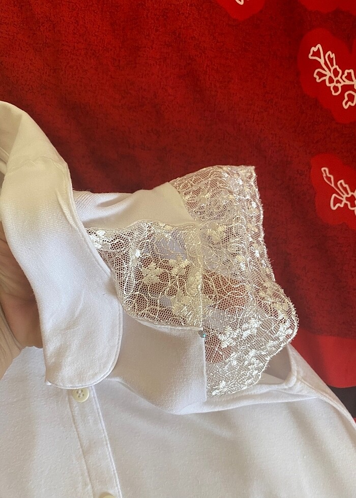 Gömlek detaylı bluz - Görsel 5