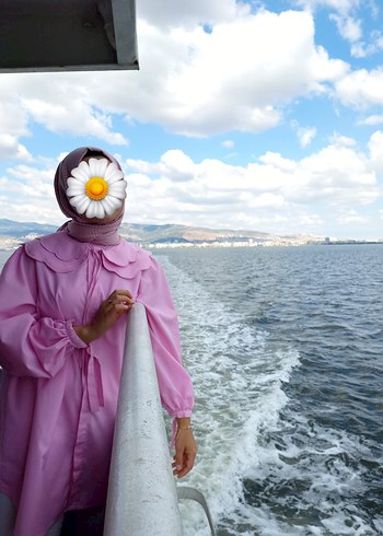Zara Pembe Uzun Pamuklu Tesettür Tunik