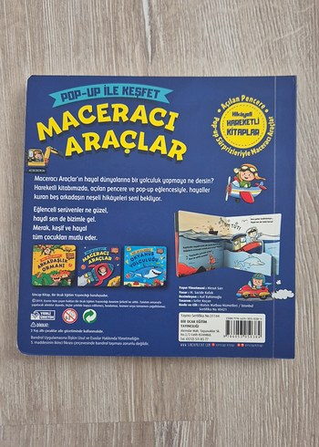 Pop-Up Maceracı Araçlar Çocuk Kitabı
