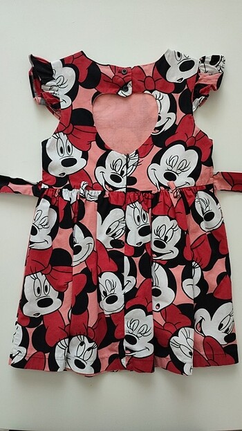 4 Yaş Beden çeşitli Renk Minnie Mouse Desen Koton Marka Bebek/Çocuk Elbise 