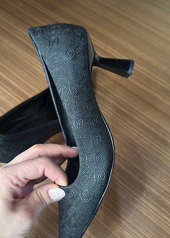 Klasik Siyah Stiletto Kadın Ayakkabı - Görsel 6