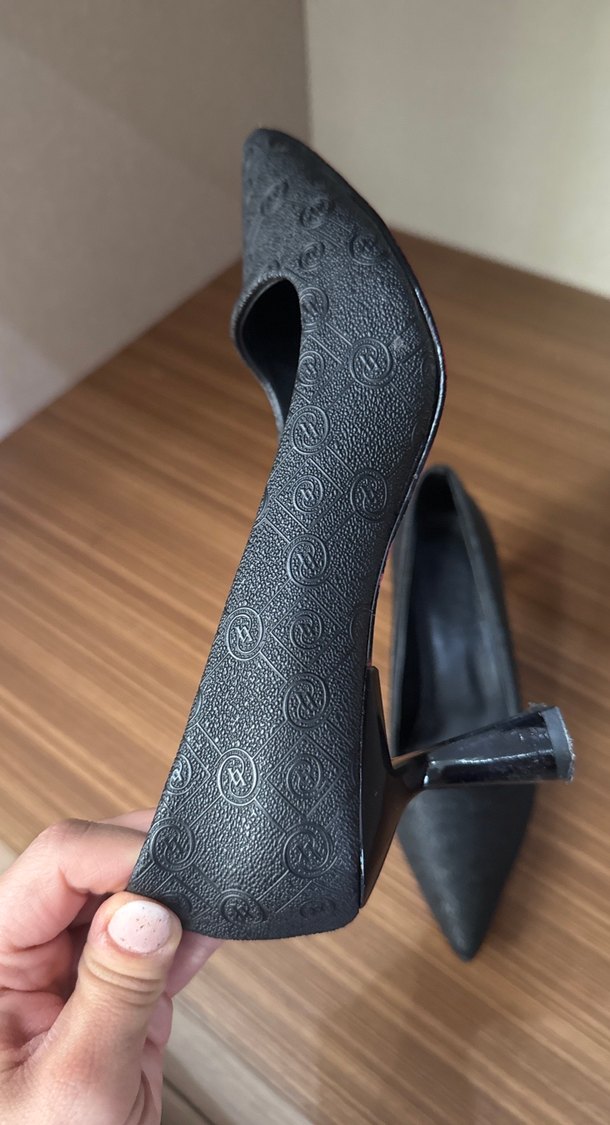 Klasik Siyah Stiletto Kadın Ayakkabı - Görsel 5