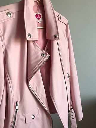 pembe deri ceket 
