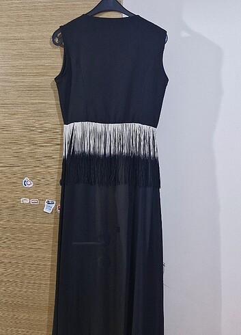 m Beden Sifon detayli siyah yelek