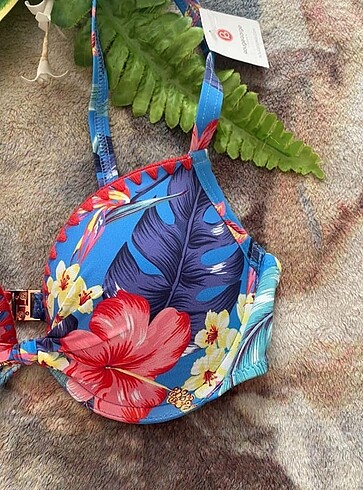 s Beden çeşitli Renk Çiçekli Kadın Bikini Üst