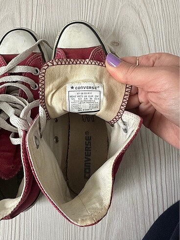 Converse Bordo Boğazlı Orijinal Converse
