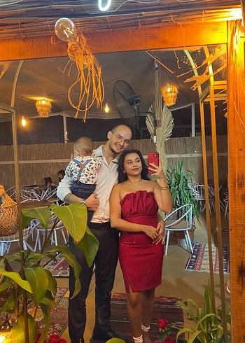 Kırmızı Straplez Fırfırlı Mini Elbise - Görsel 5