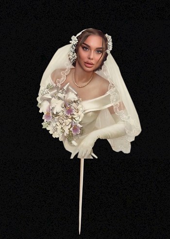 Bride To Be Cupcake Kürdanları - Görsel 3