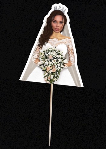 Bride To Be Cupcake Kürdanları - Görsel 2