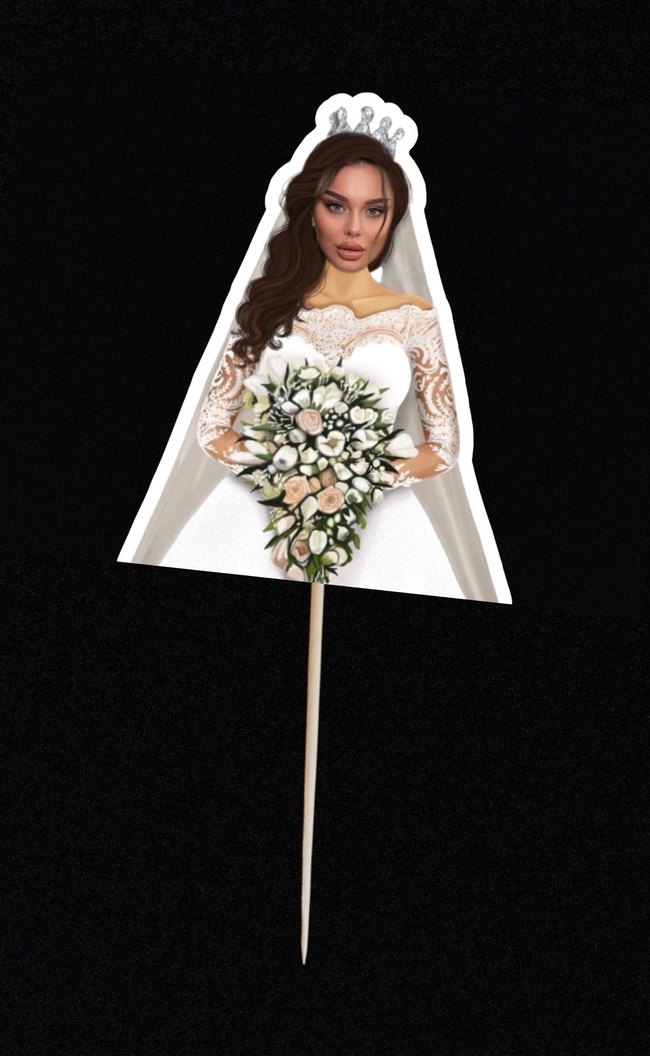 Bride To Be Cupcake Kürdanları - Görsel 2