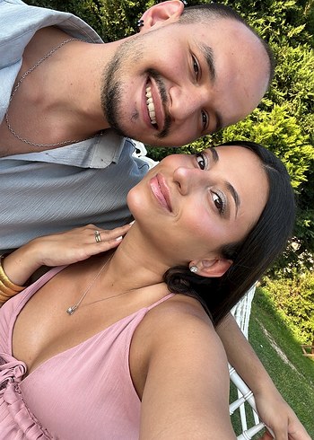 Pembe Bohem Uzun Hamile Abiye Elbise - Görsel 5