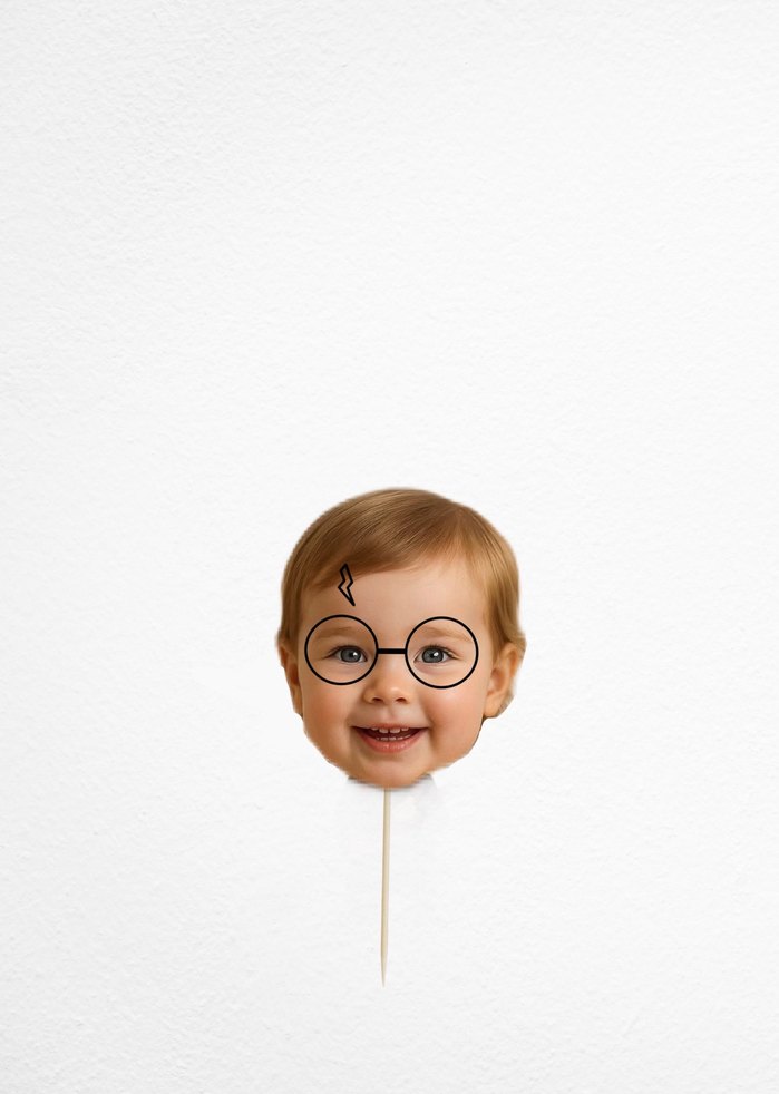 Harry Potter Temalı Kişiye Özel Cupcake Kürdan Süsü - Görsel 5