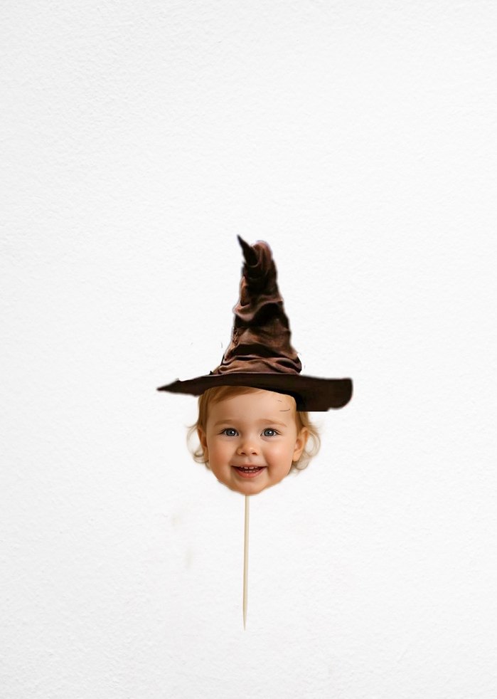 Harry Potter Temalı Kişiye Özel Cupcake Kürdan Süsü - Görsel 3