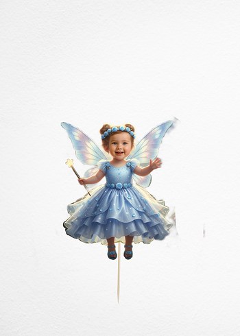 Peri Temalı Doğum Günü Cupcake Kürdanları - Görsel 3