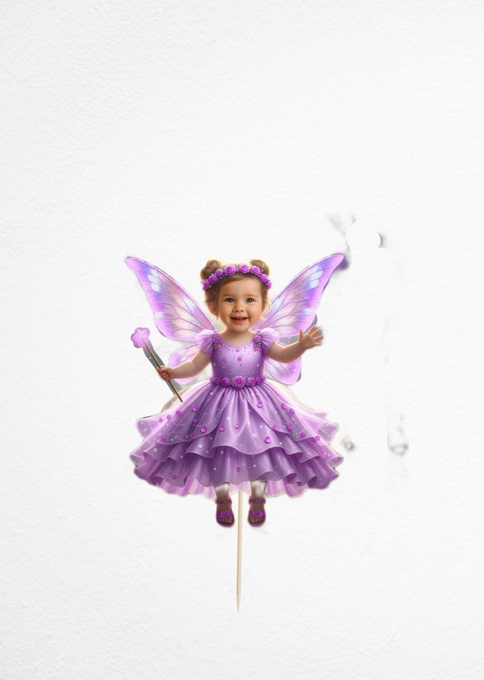 Peri Temalı Doğum Günü Cupcake Kürdanları - Görsel 4