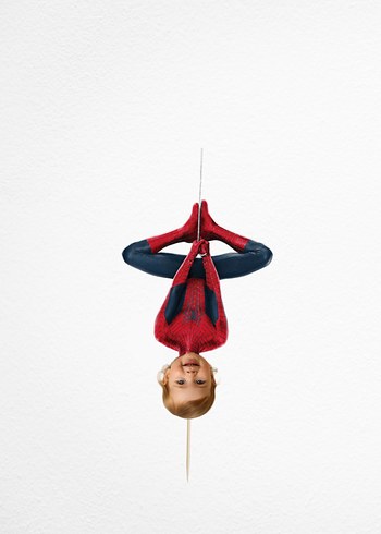 Spiderman Temalı Özel Tasarımlı Fotoğraflı Cupcake Kürdanlar - Görsel 3