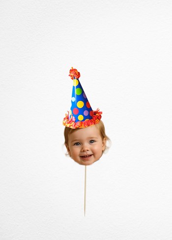 Renkli Parti Cupcake Süsleri - Görsel 2