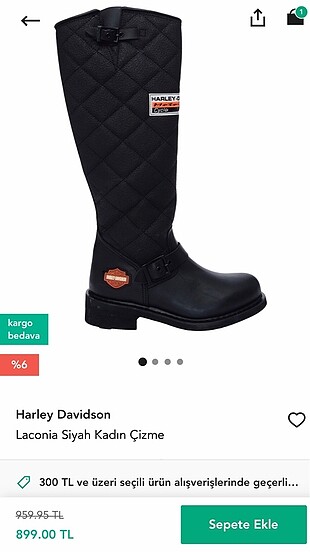 38 numara harley davidson çizme