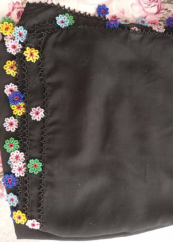 Boncuk Oyalı Çember (Yazma) - Görsel 2