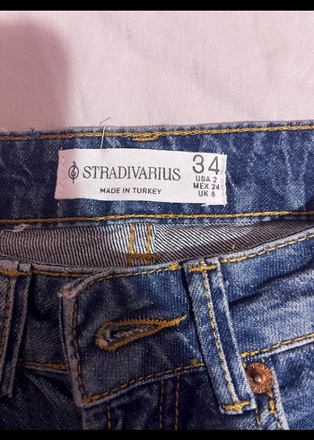 Kadın Mavi Regular Fit Midi Denim Pantolon - Görsel 3