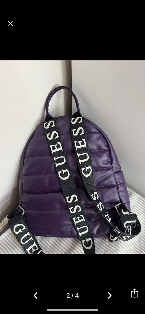 Mor Fermuarlı Guess Sırt Çantası - Görsel 2