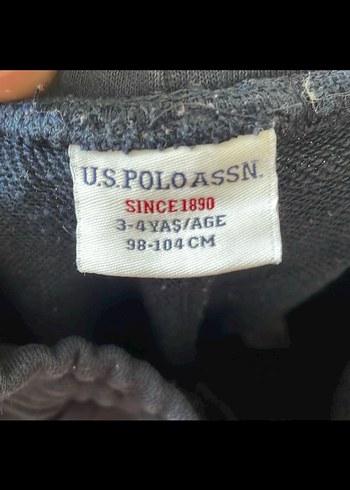 Us polo assn 3-4 yaş lacivert rahat eşofman altı - Görsel 3