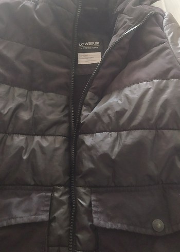 Erkek Çocuk Siyah Deri Fermuarlı Kaban - Görsel 2