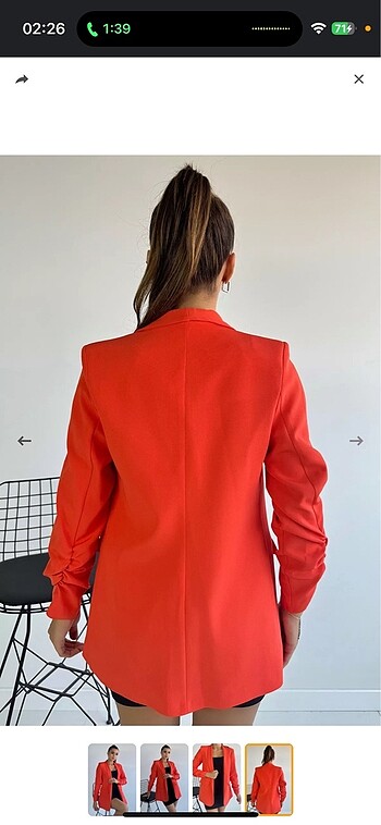 Diğer Bilek Büzgülü blazer ceket