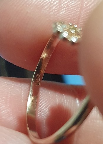 Beden ten rengi Renk 925 Ayar Gümüş Goldrose Çiçekli Kolye ve Yüzük