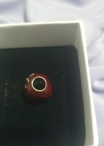 Parlak Kırmızı Çilek Kadın Charm - Görsel 3