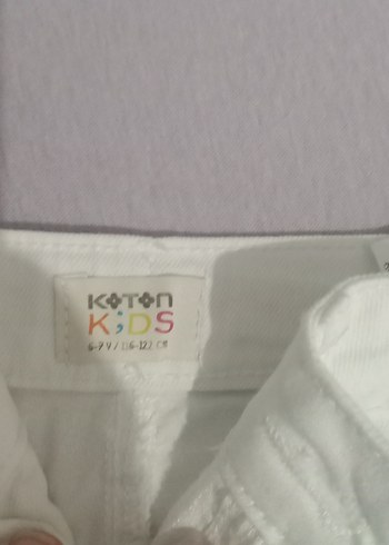 Koton Beyaz Erkek Çocuk Regular Fit Şort