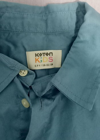 Koton Mavi Kısa Kollu Erkek çocuk Gömlek